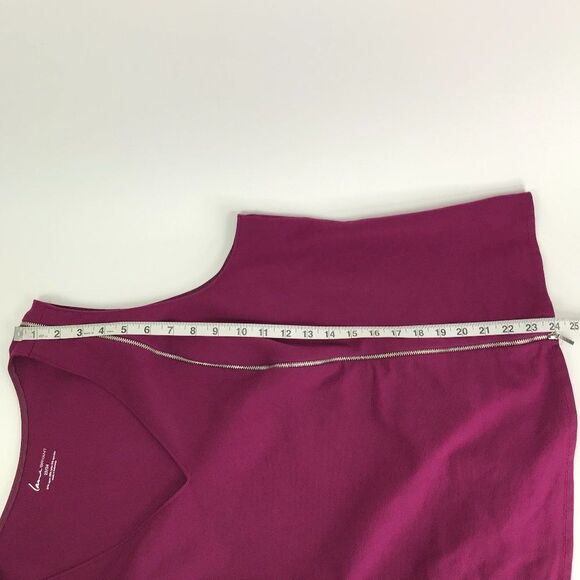 Lane Bryant Sleeveless Top Women's Plus Size 22/24 Double Zipper Ponte - Picture 6 of 9